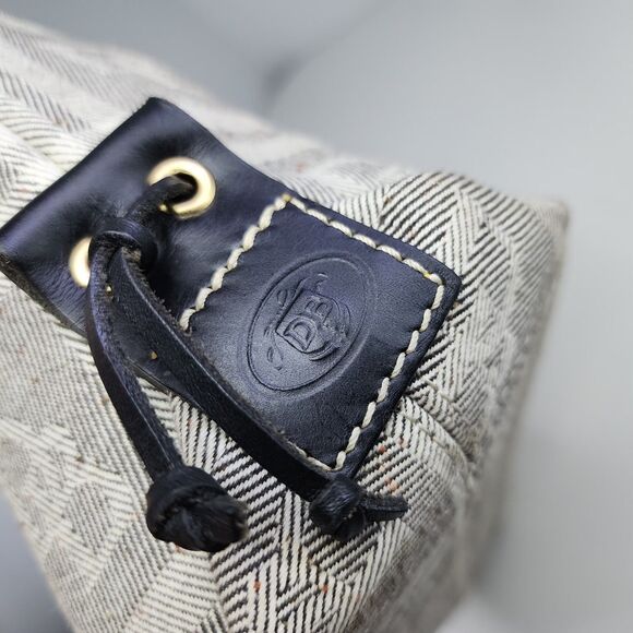 Dooney & Bourke Small Tote Bag & Wallet Set Plaid Canvas Leather Trim USA - Picture 5 of 16